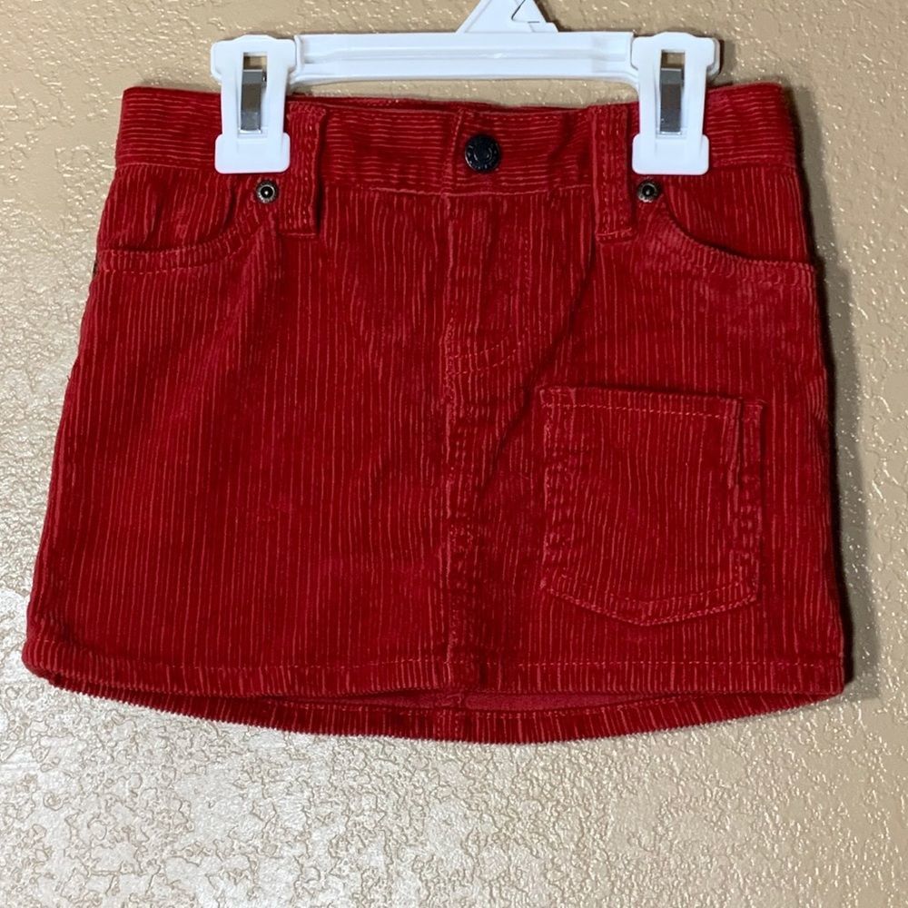 Ralph Lauren toddler girl red corduroy skirt